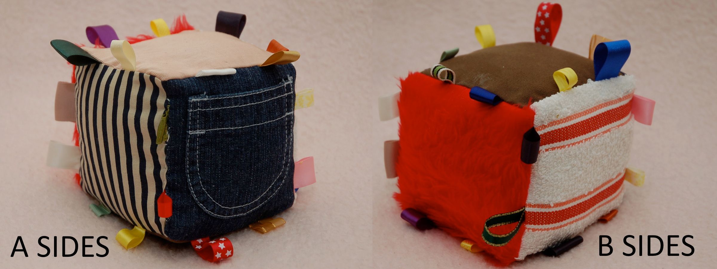 Texture Cube Taggie for Baby