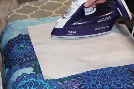 Combining the Applique Fabric Onto Background Fabric