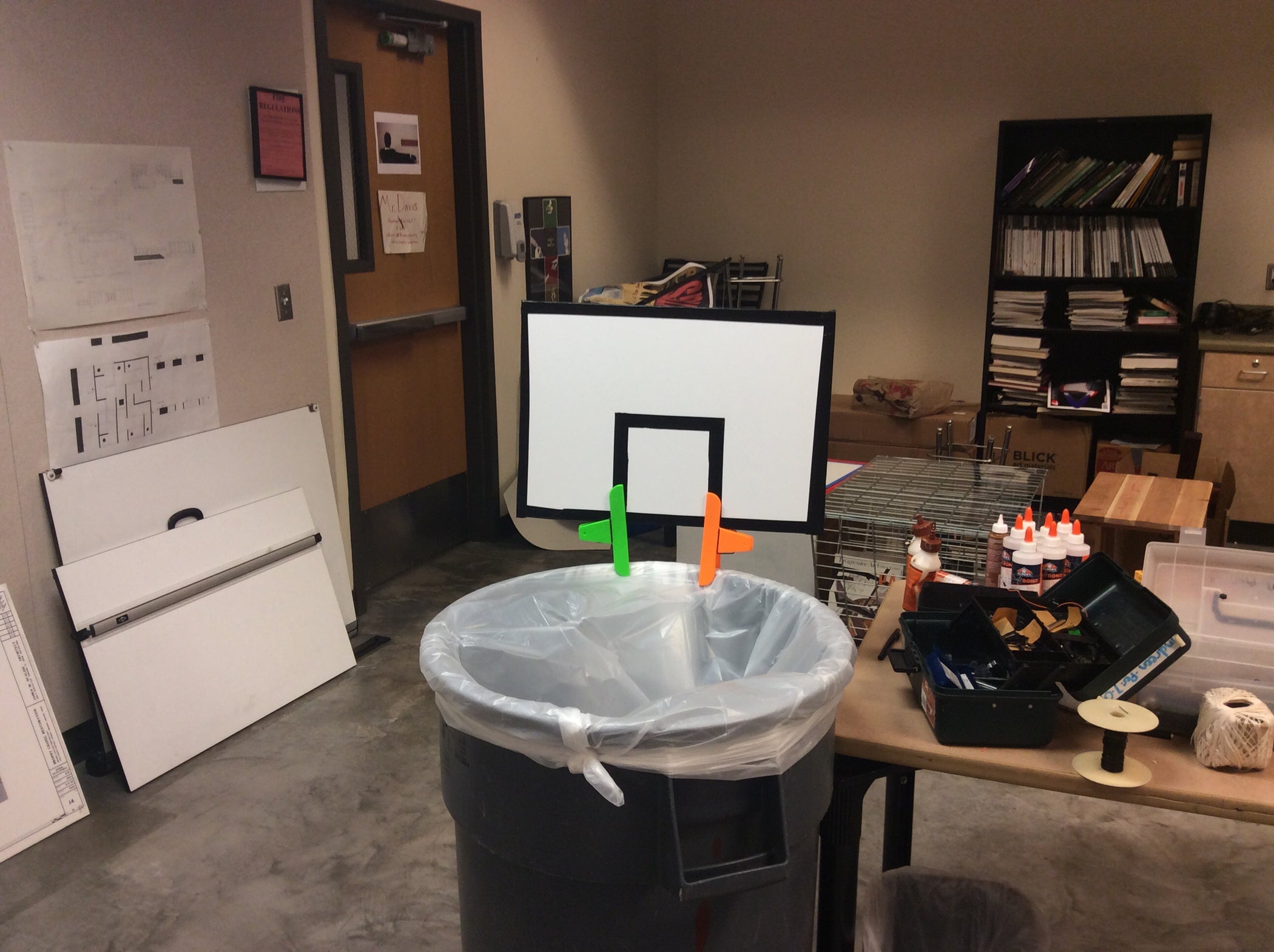 Trashcan Backboard 4 Steps Instructables