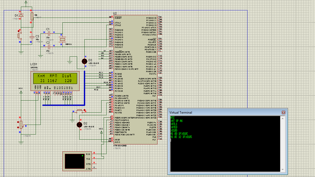 Car Datta Logger Using OBD II Protocol (atmega 2560+ SD Card + Lcd 16x2 ...