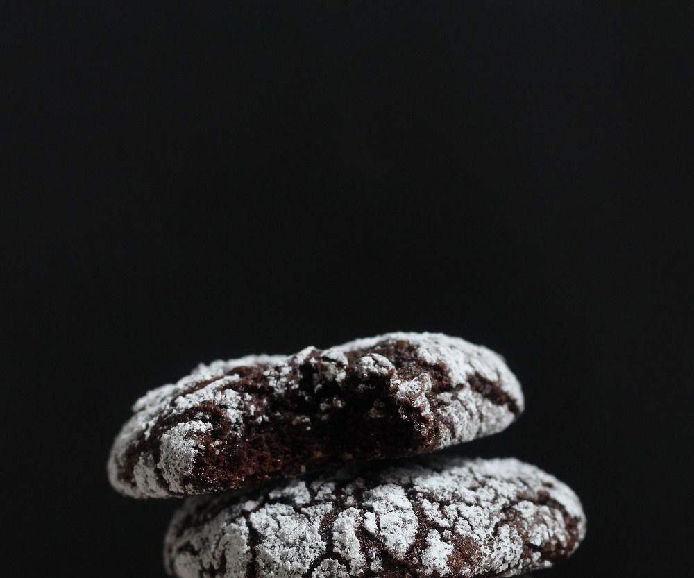 Chocolate Espresso Crinkle Cookies