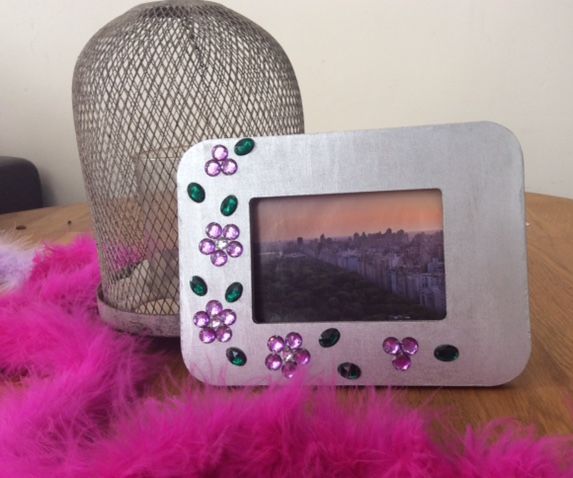 Picture Frame With Rhinestones