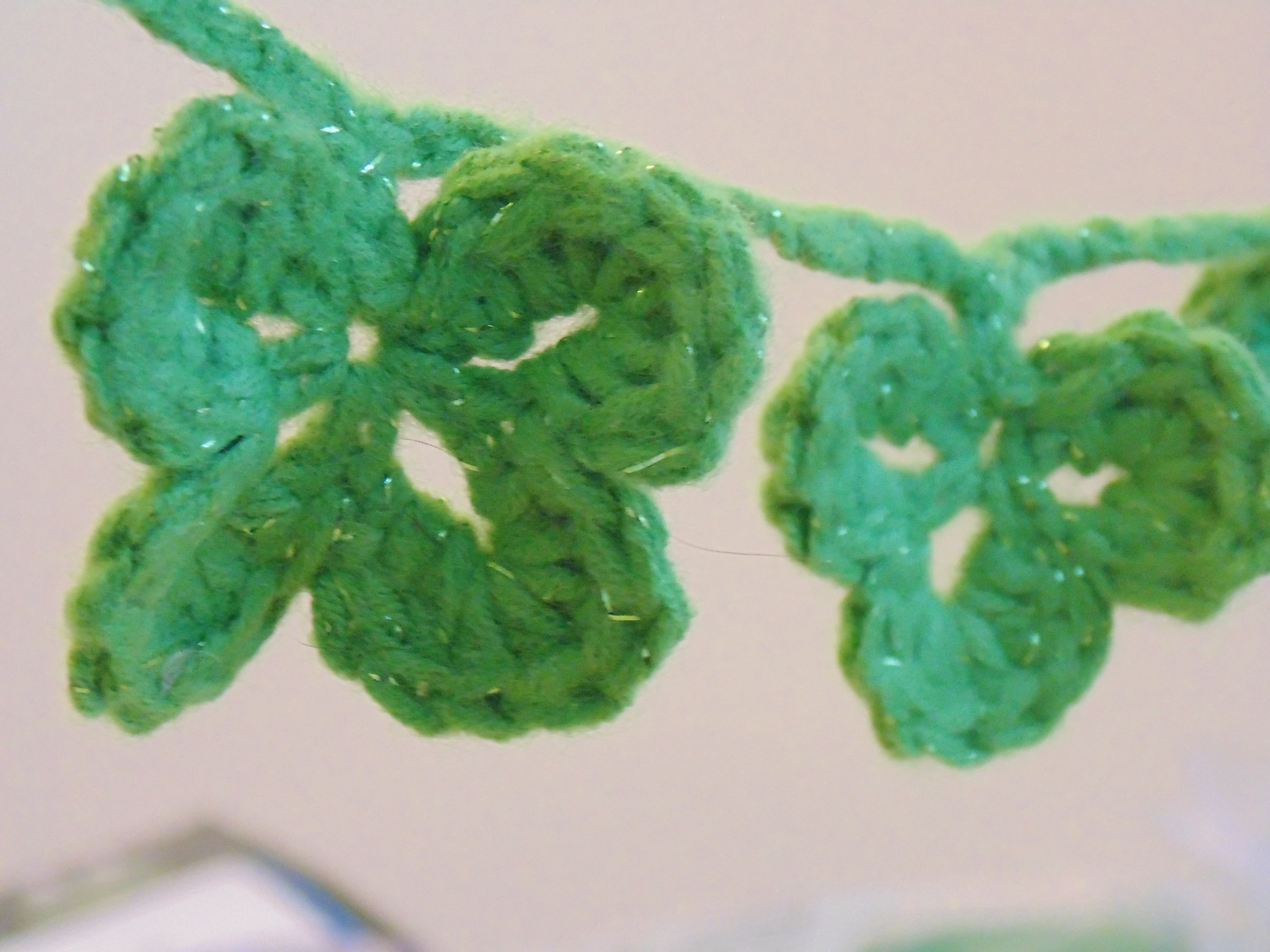 Crochet Shamrock Garland