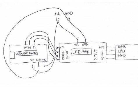 LED Strip Controller W/ LED Amp + Arduino : 5 Steps (with Pictures ...
