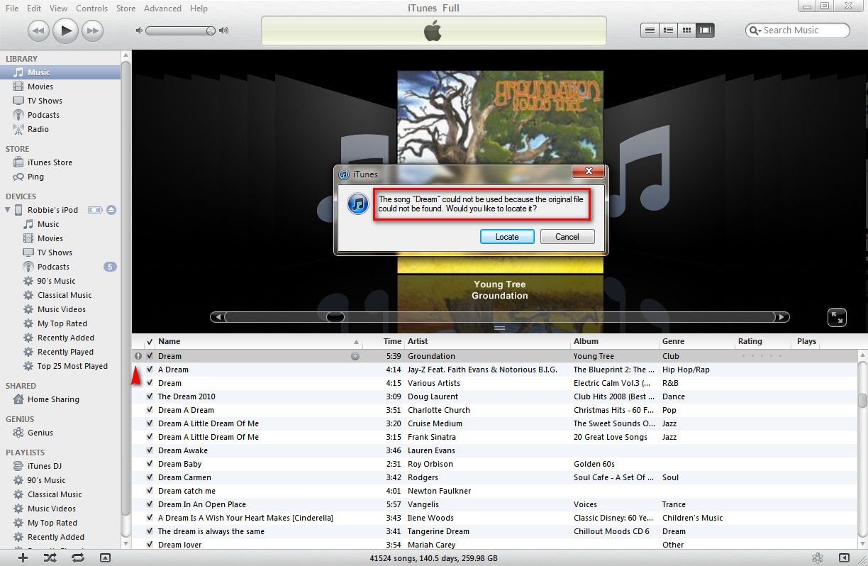 How to Locate Your Missing ITunes Tracks
