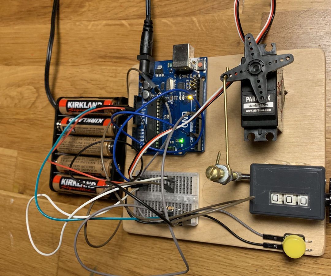 Arduino Controlled Mechanical Random Number Generator