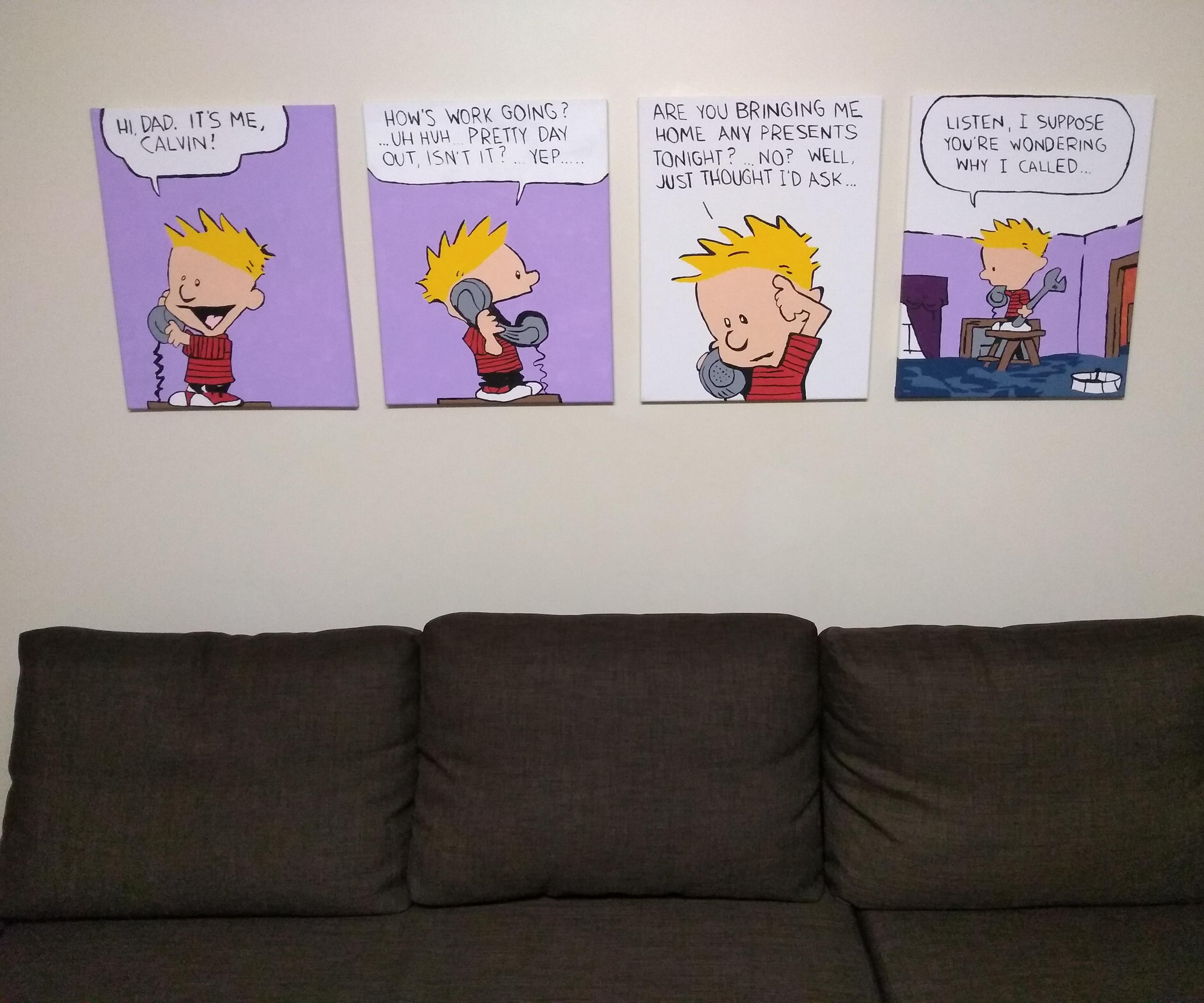 Calvin & Hobbes Comic Wall Art