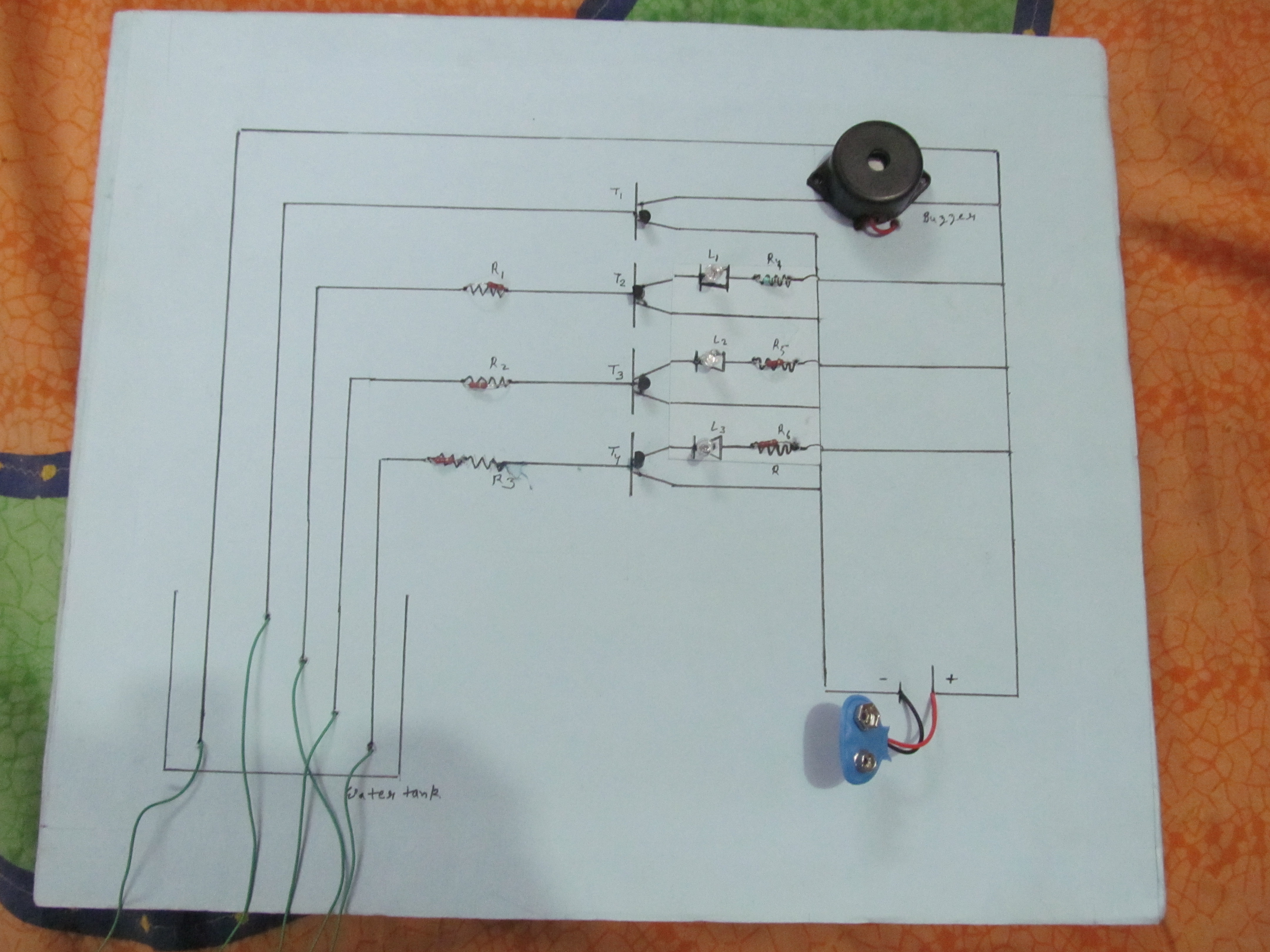 Water Level Indicator With Alarm