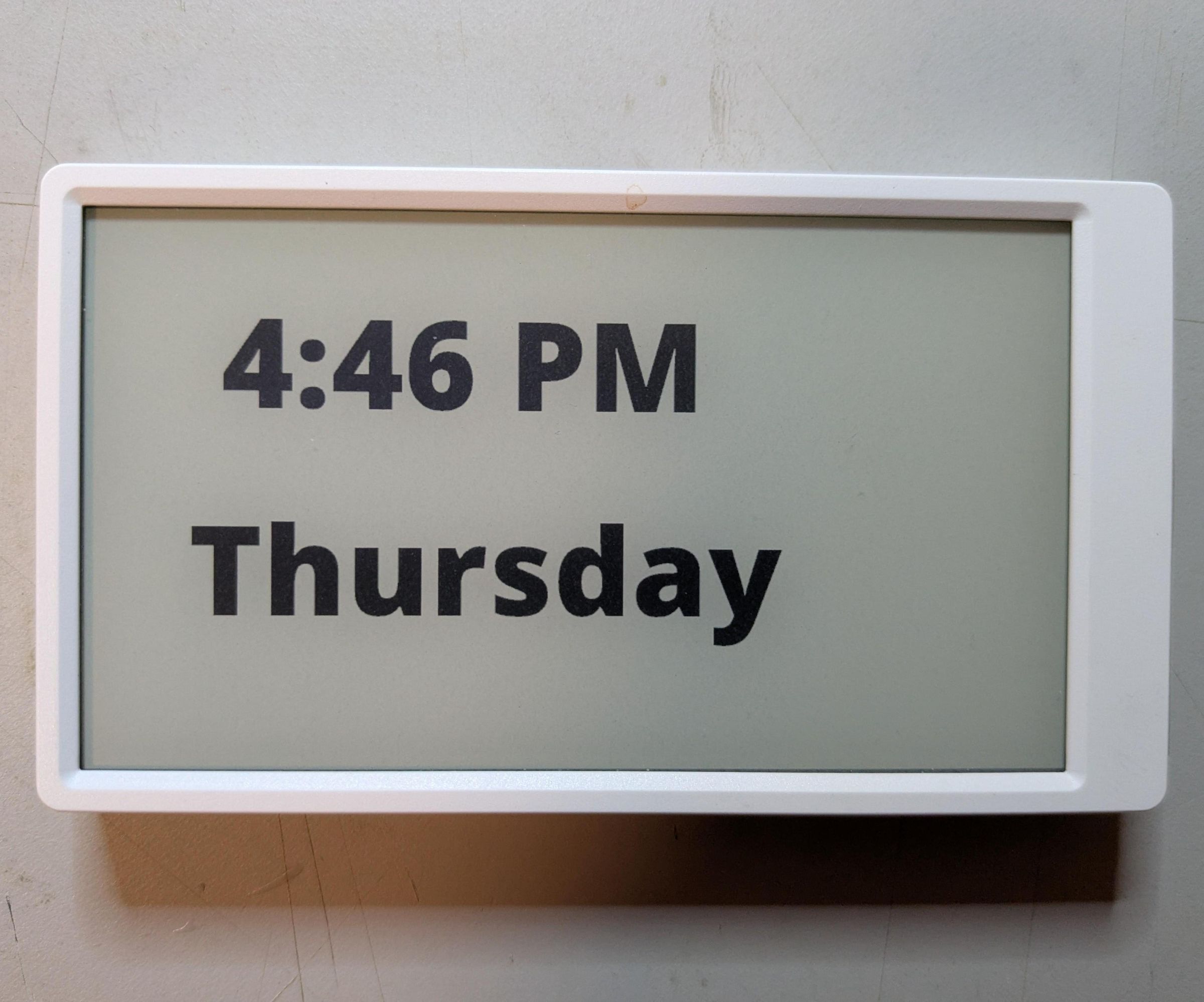 Uncluttered Clear Clock. Useful for the Elderly, Dementia Sufferers or Anyone Really!