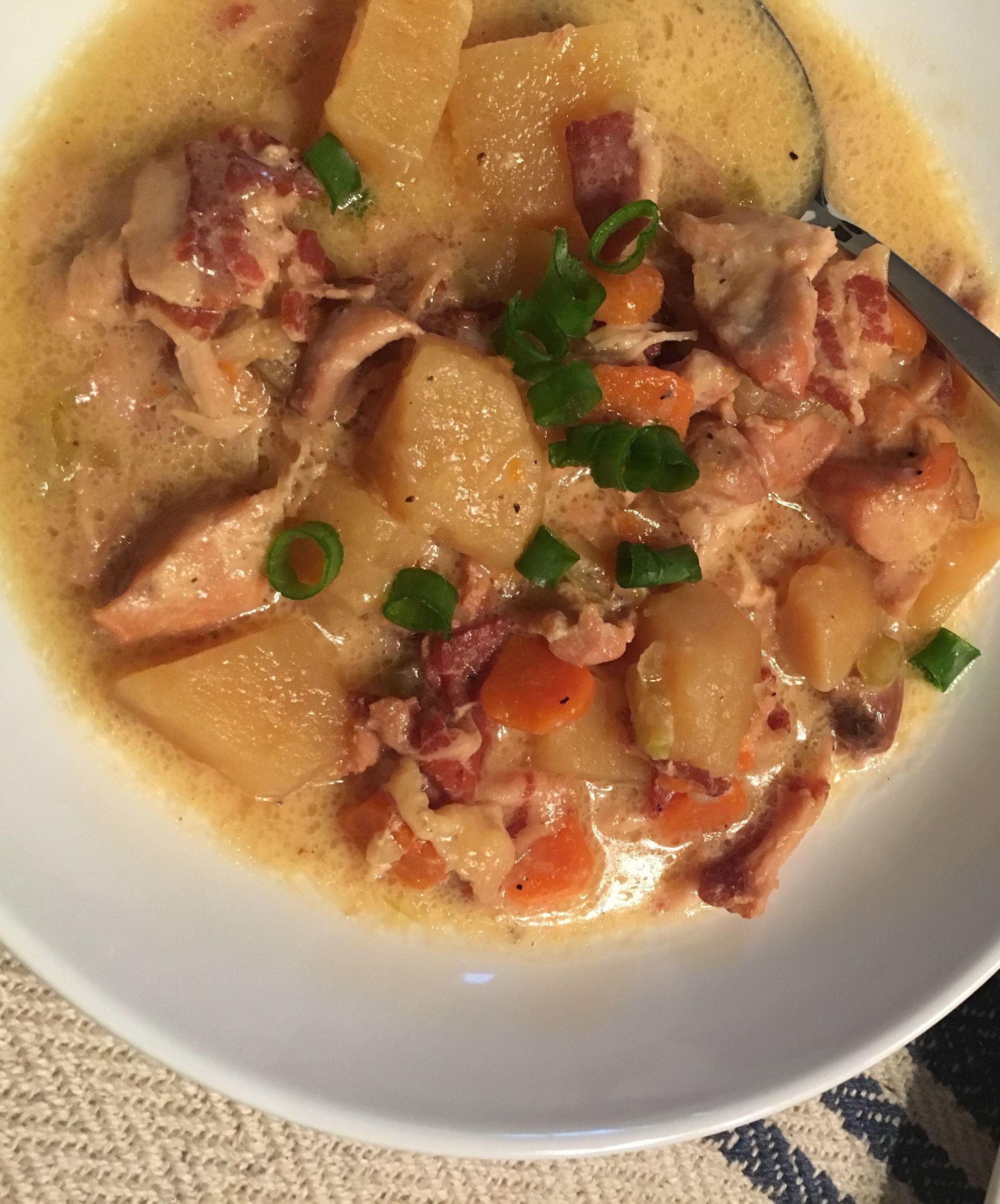 Gluten Free Chicken, Bacon, and Vegetable Soup