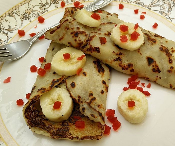 Eggless Banana Pancakes