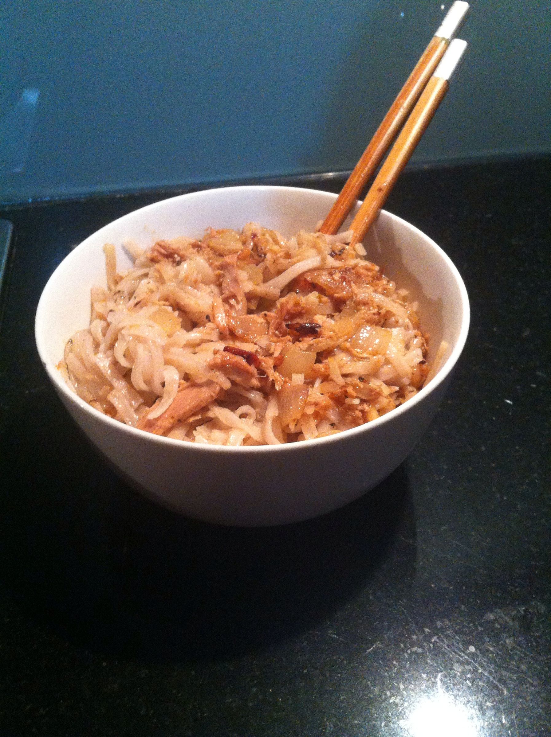 Tuna Rice Noodle Stir Fri