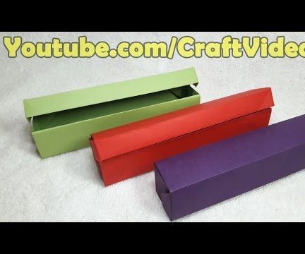 How to Make Origami Pencil Box