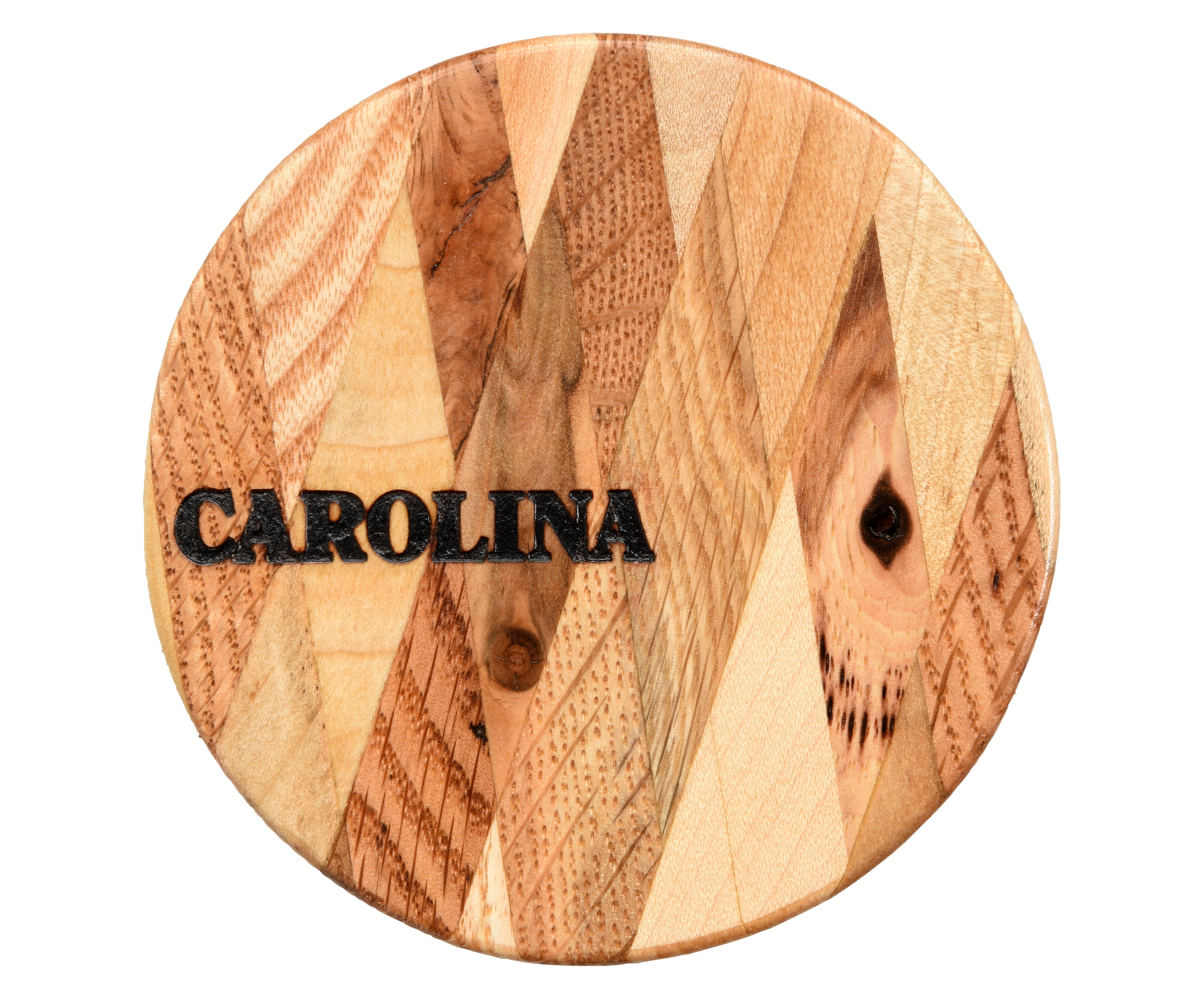 Pallet Wood Coasters With Diamond Pattern