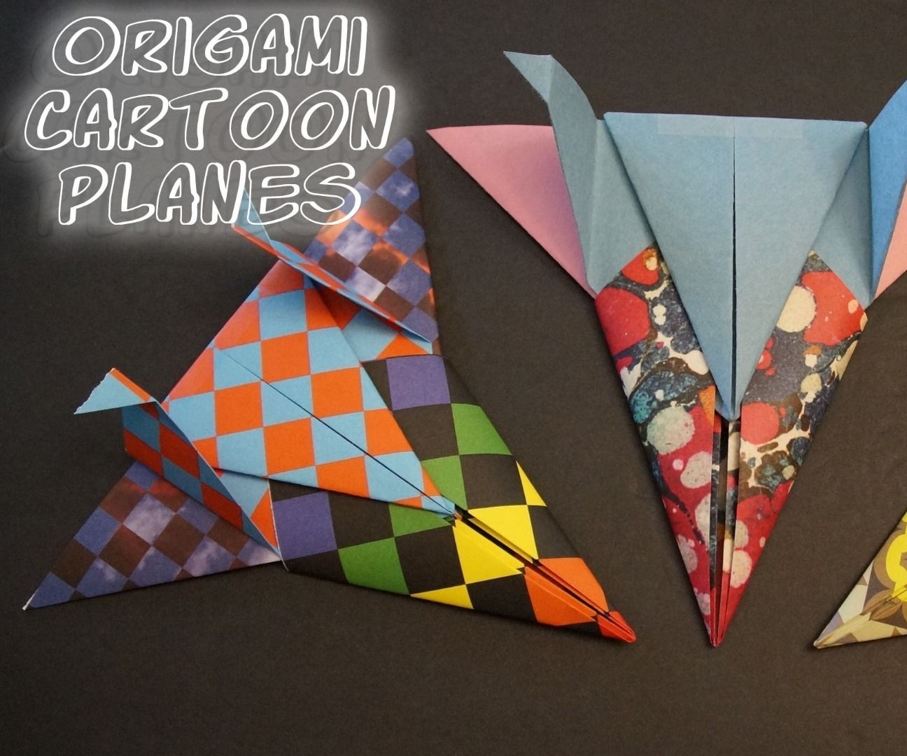 Cartoon-Inspired Origami Planes