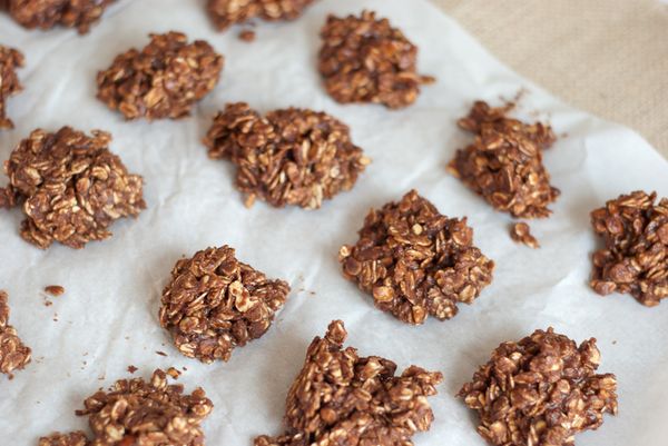 Chocolate & Coffee No-Bake Oatmeal Cookies