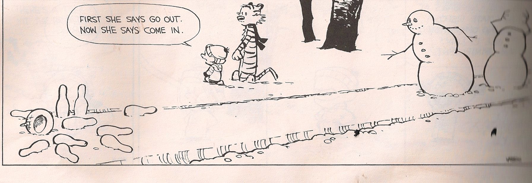 How to Make a Calvin and Hobbes Snowman