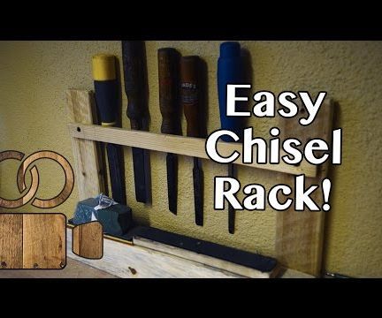 Reclaimed Wood Chisel Rack