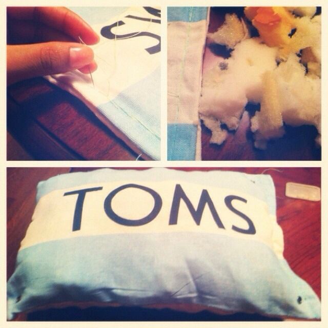 DIY TOMS Pillow