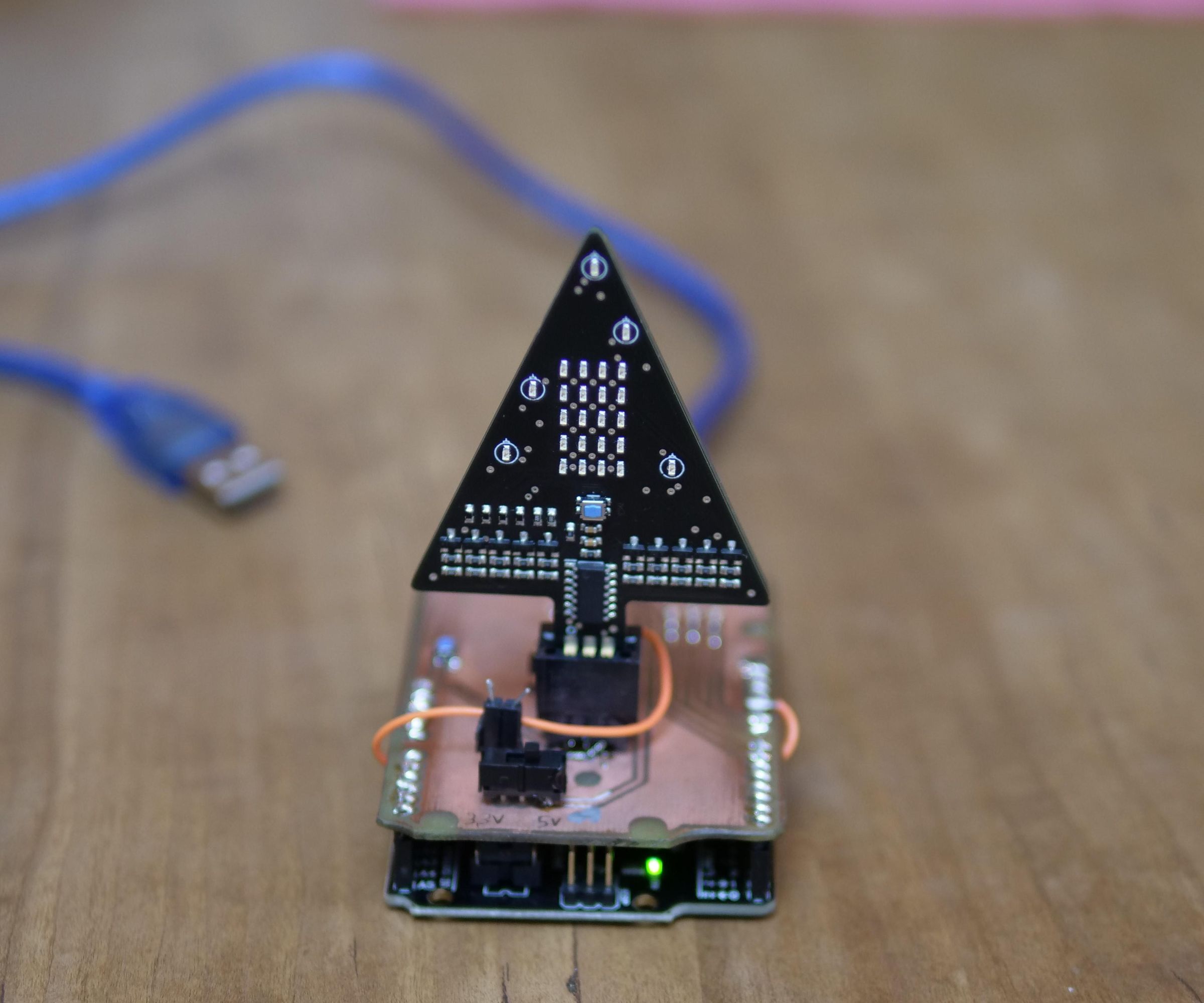 ISP-Board With PCB-Edge Connector for Arduino Uno