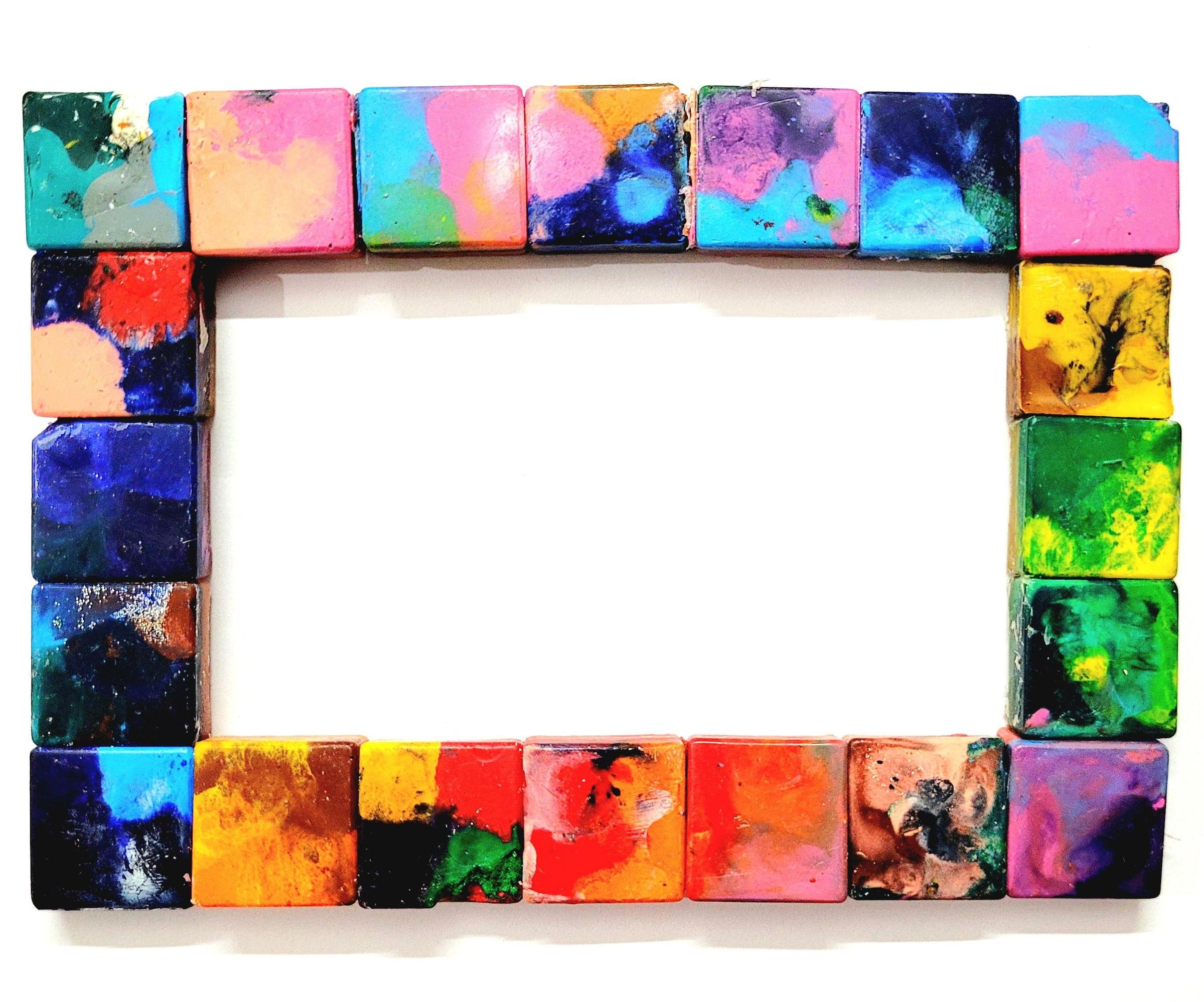 Magnetic Crayon Tiles Photo Frame
