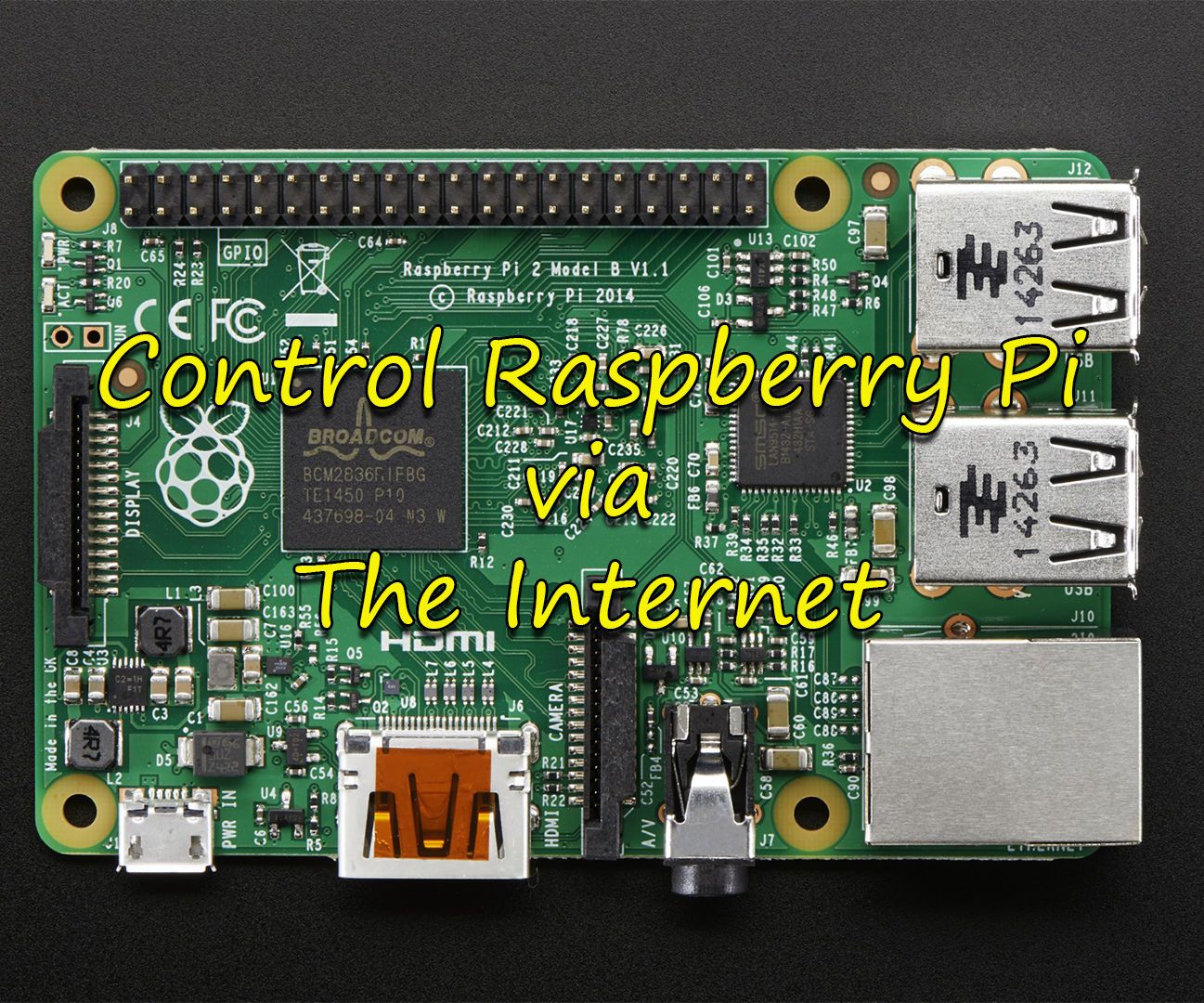 Control LED via website