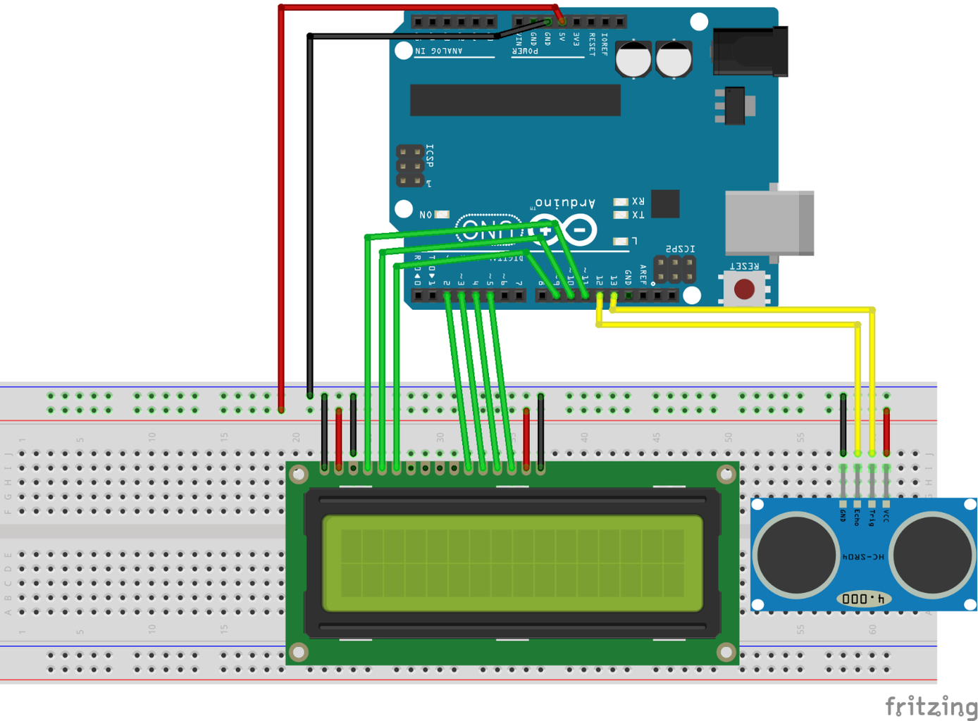 Arduino LCD Project for Measuring Distance : 3 Steps - Instructables