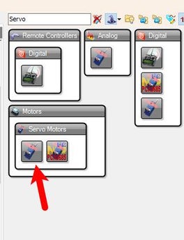 In Visuino Add & Set Components