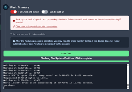 Flashing the Meshtastic Firmware on LilyGo T-Watch S3.