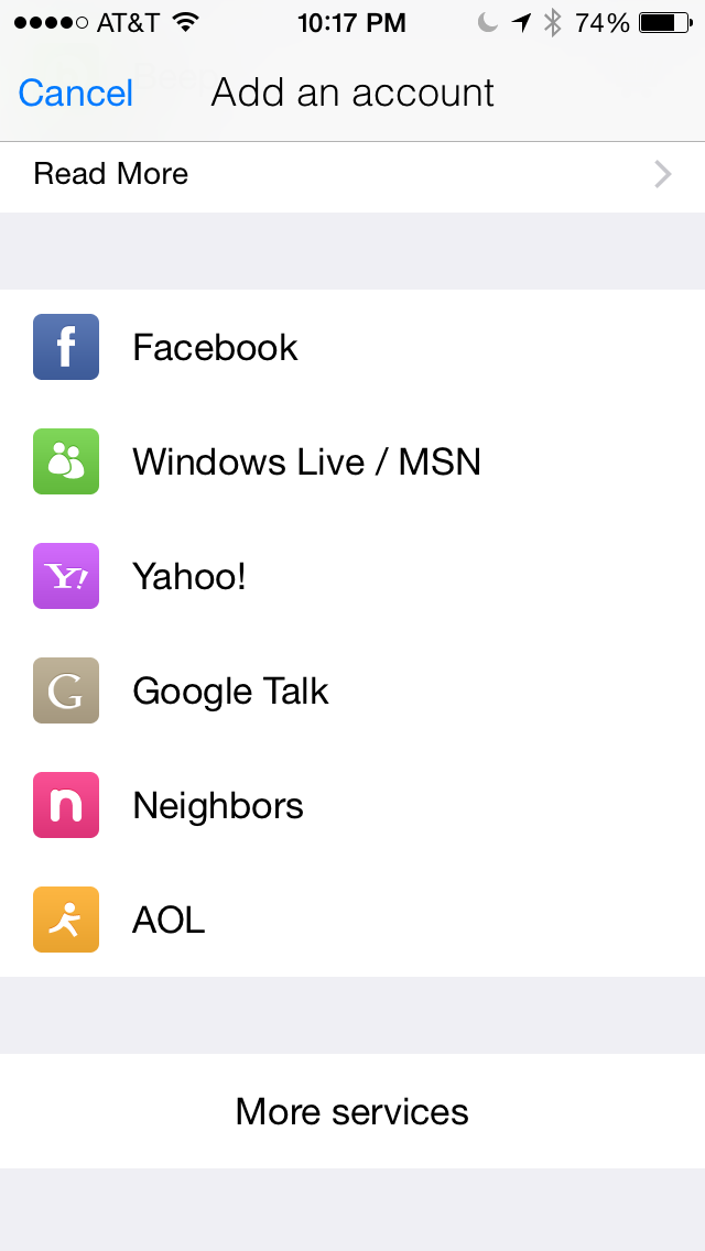 Add New Jabber Account