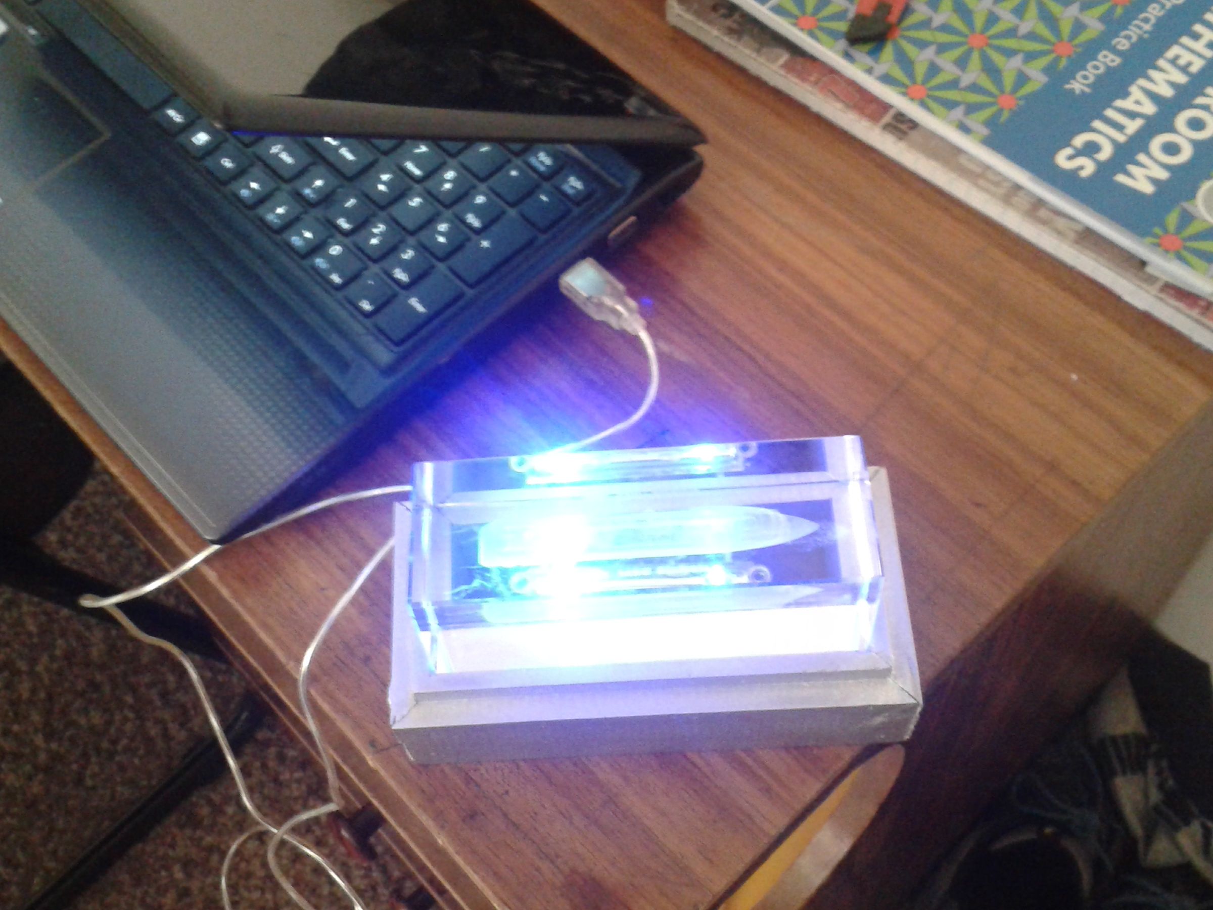 Blue Light Glass Model