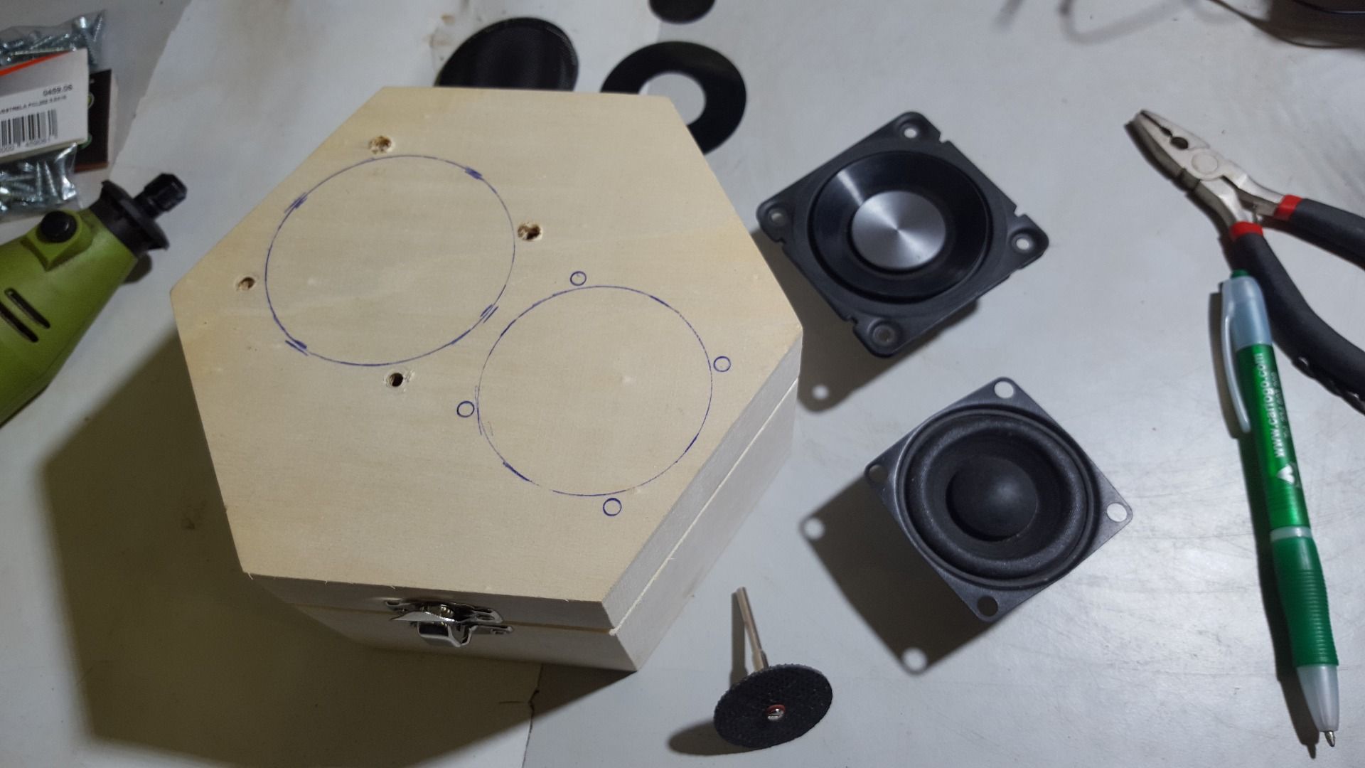 Box Wood Portable Speaker 15W 5000mAh