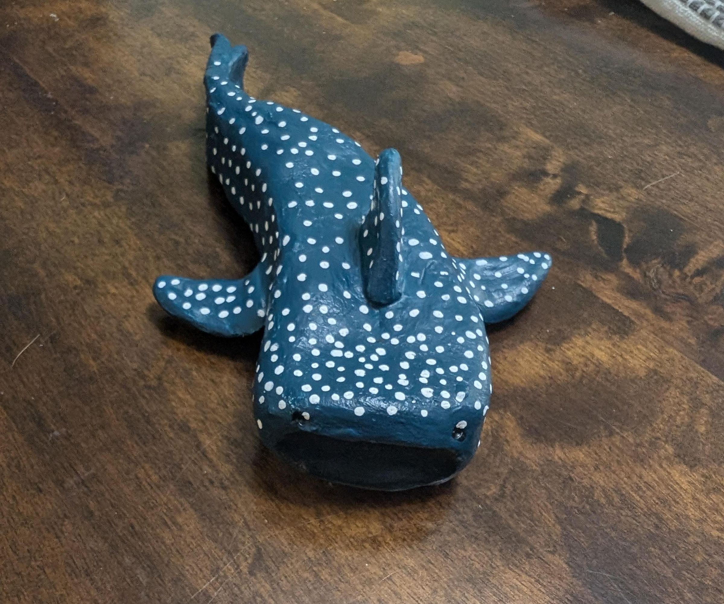 Whale Shark Clay Sculpture