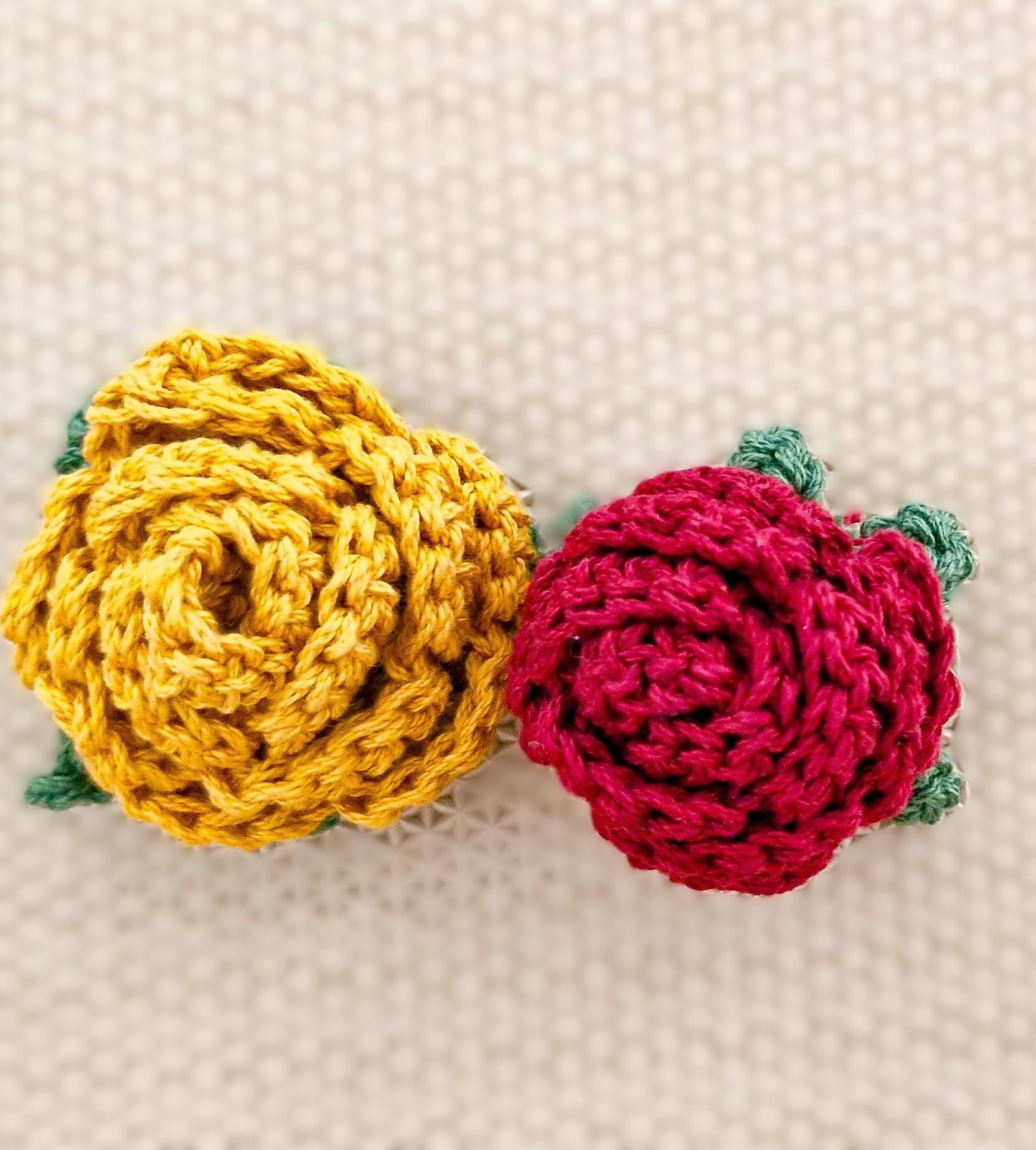 Easy Crochet Rose Flower
