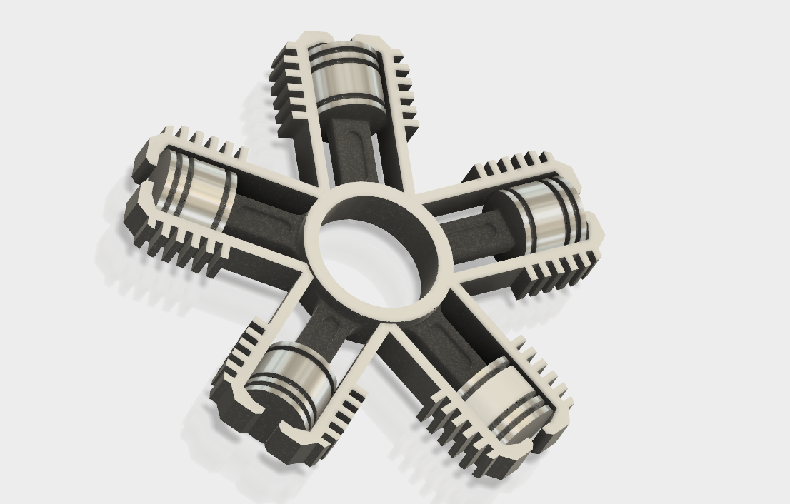 Radial Engine Fidget Spinner
