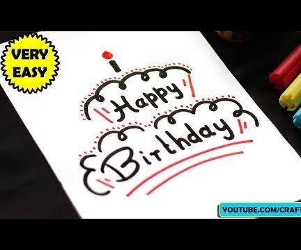 BIRTHDAY CARD DRAWING EASY