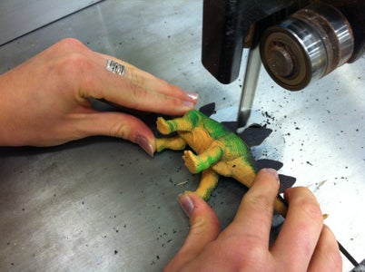 How to Cut a Dinosaur in Half at Techshop.