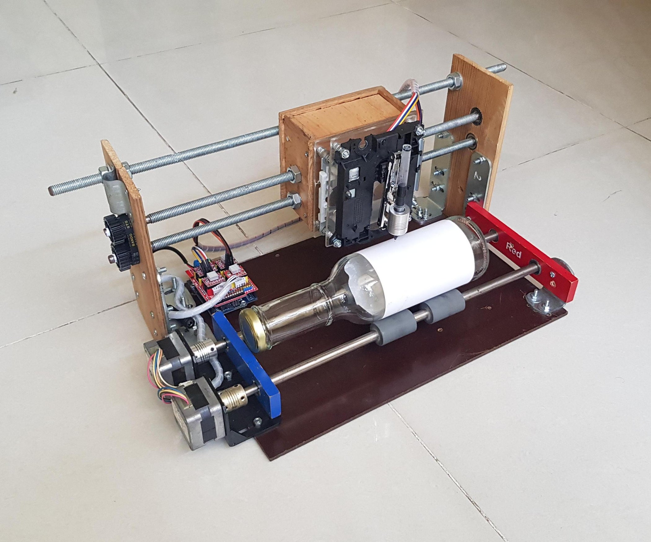 ROTARY CNC BOTTLE PLOTTER : 9 Steps (with Pictures) - Instructables