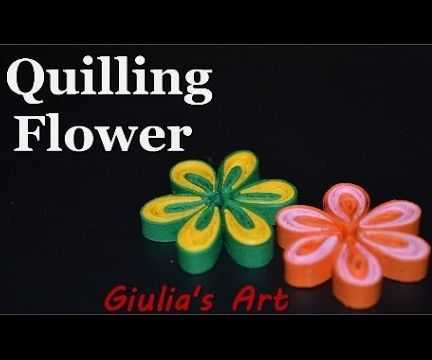  How to Make a Simple Quilling Flower - Tutorial 1 ( Fiori )