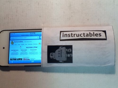 Ipod Cover/Case- Cheap & Easy- Toilet Paper Roll + Flare