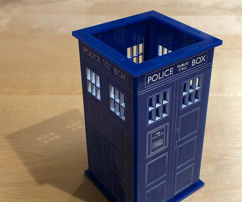 Personalized Tardis Pencil Cup