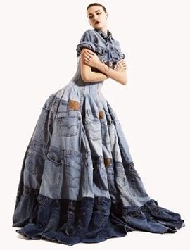 recycled denim dress How to Recycle: Recycled Denim Jeans Dress