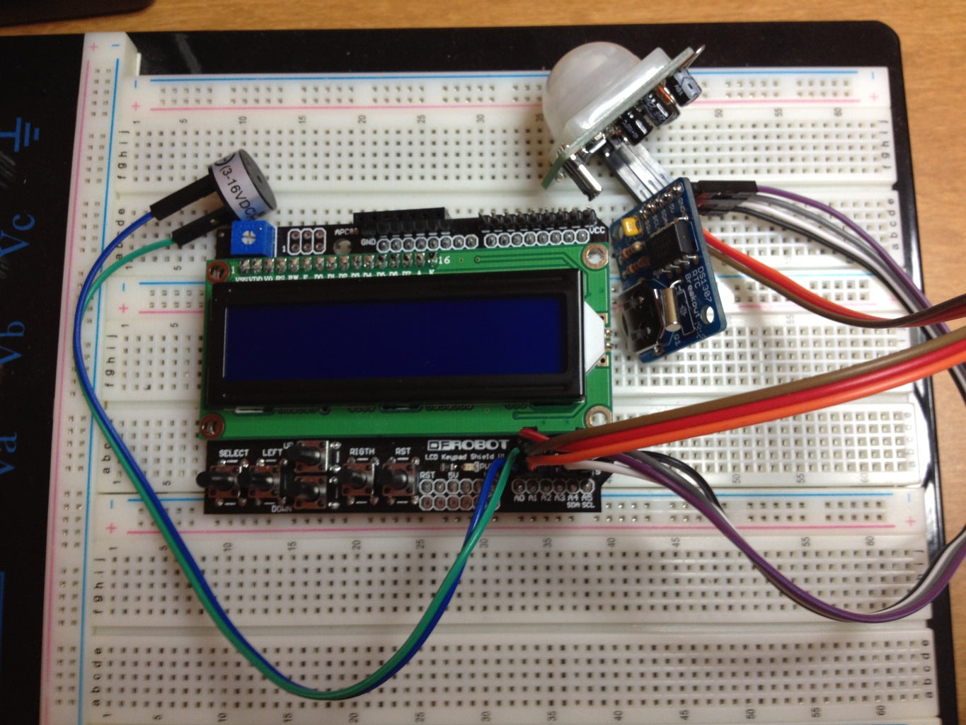 Motion Sensitive LCD Real-Time Clock/Alarm/Timer (Updated Program) : 8 ...