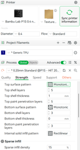 Printing the TPU Parts