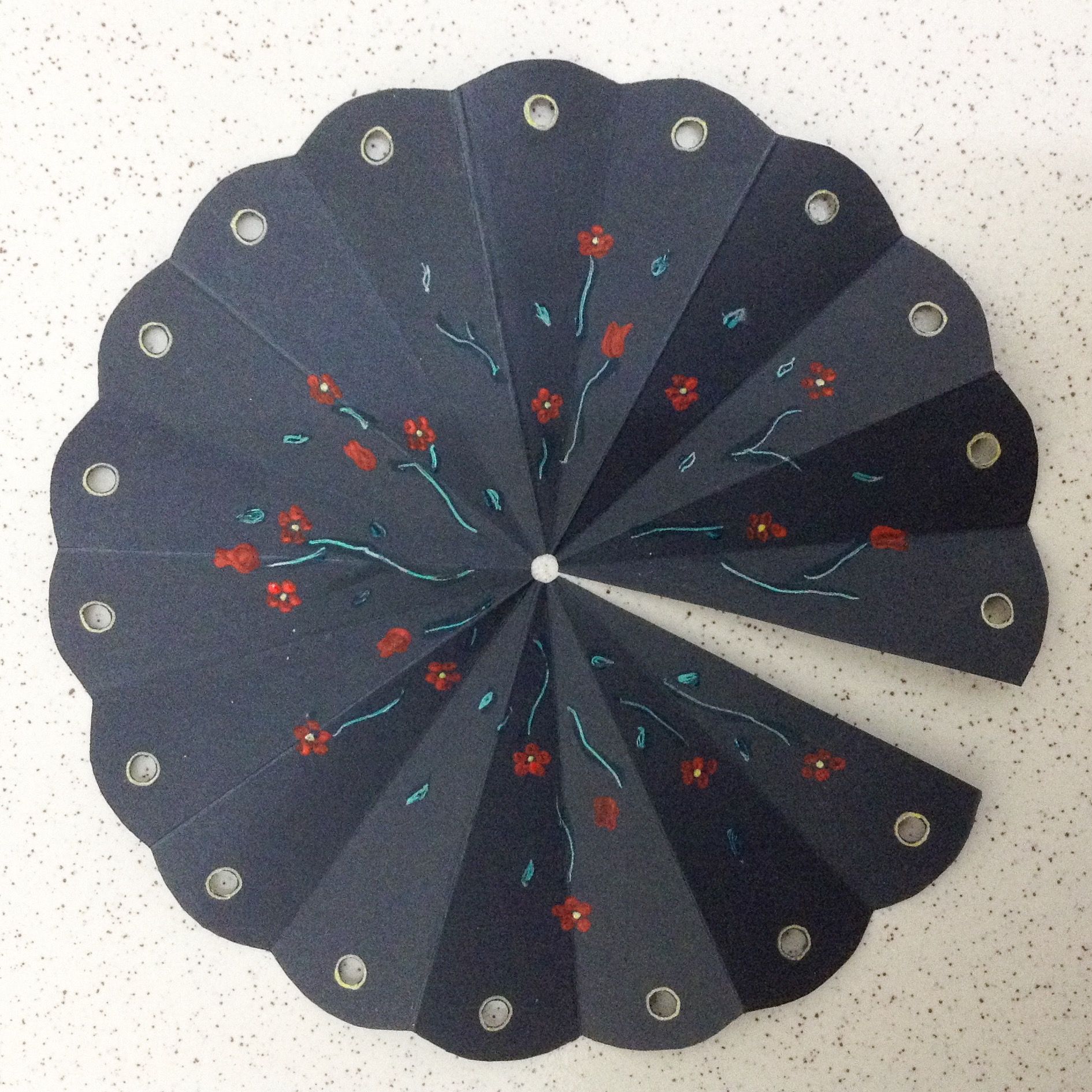Beautiful Homemade Hand Fan 8 Steps Instructables