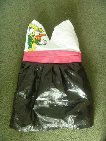 Cute Dress Created From Plastic Bags
