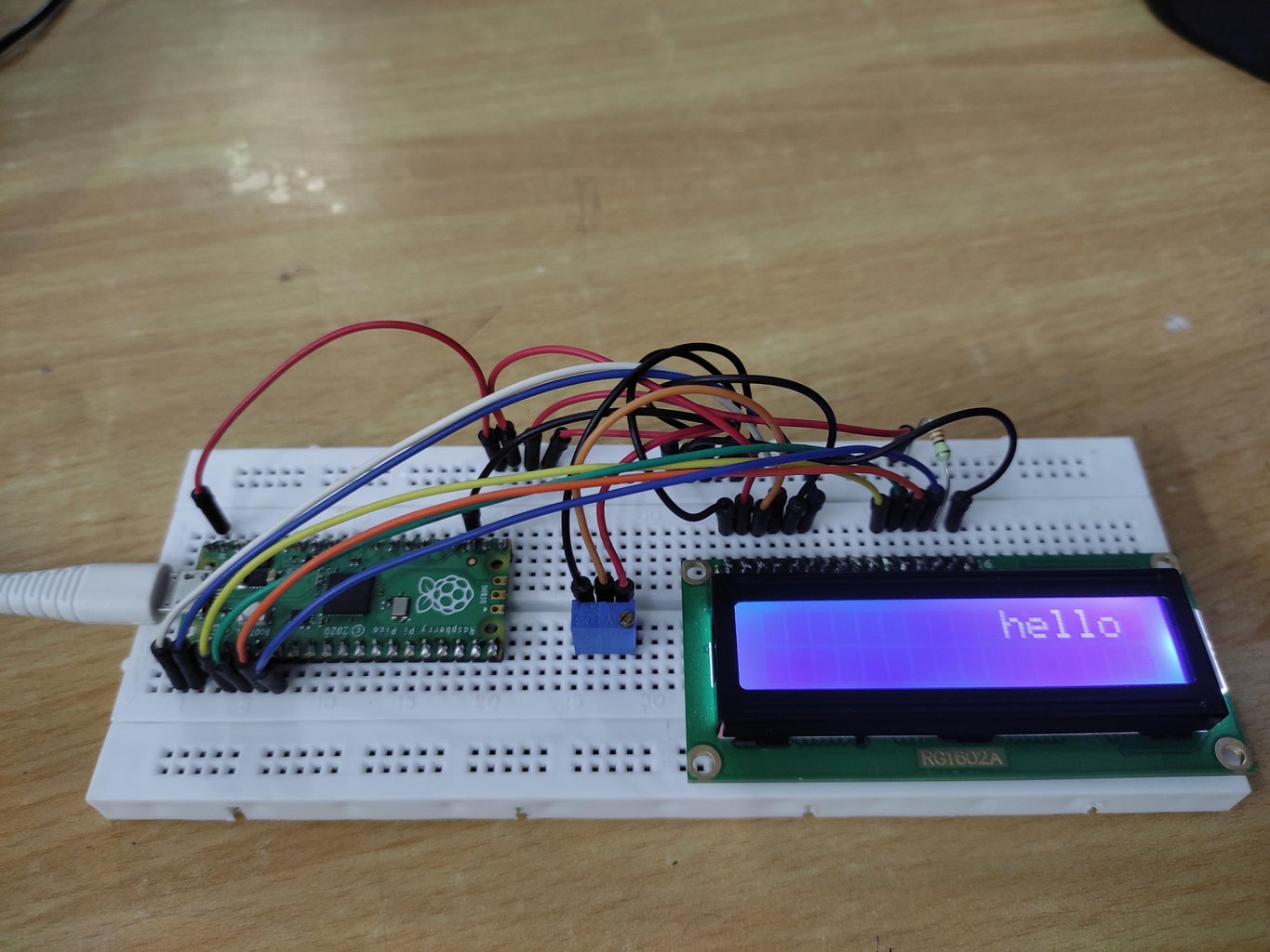 Raspberry Pi Pico and 16x2 LCD : 3 Steps (with Pictures) - Instructables