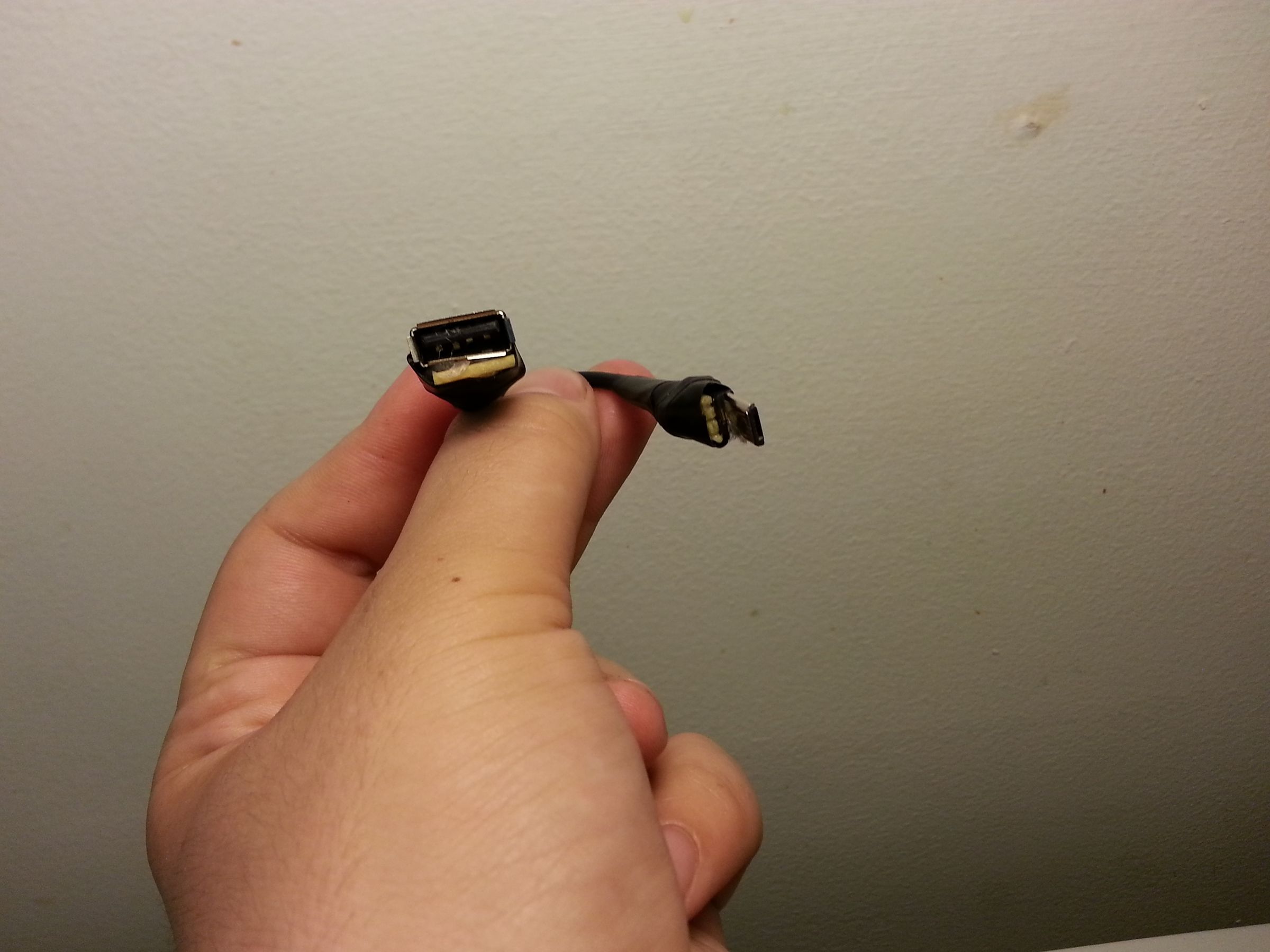 Make a USB OTG Host Cable. the Easy Way! : 4 Steps - Instructables