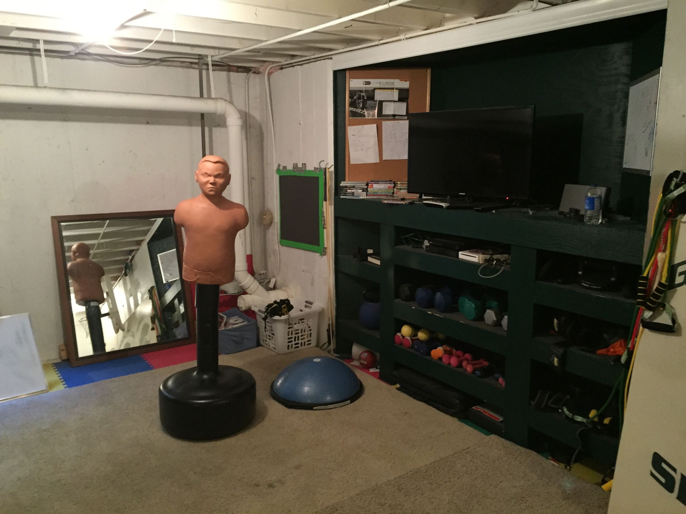 Fitness/Workout Room From Thrift Stores