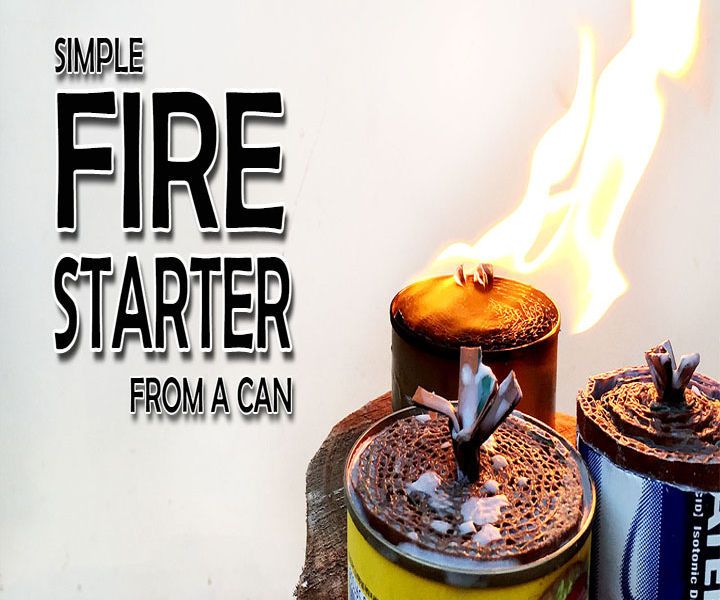 Simple Cardboard Fire Starter From a Tuna Can(Video)